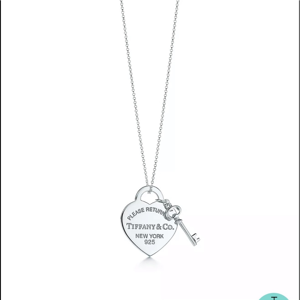 Tiffany & Co Heart Tag w Key Pendant
